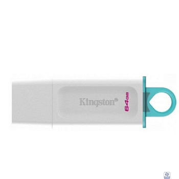 Kingston USB Drive 64GB DataTraveler Exodia USB 3.2 gen.1, белый+бирюзовый