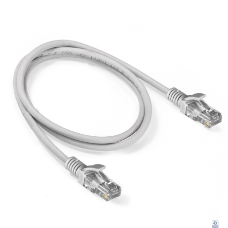 Exegate EX286381RUS Патч-корд LSZH UTP-RJ45-RJ45-5e-1M-LSZH-GY, UTP, cat.5e, 1м, серый