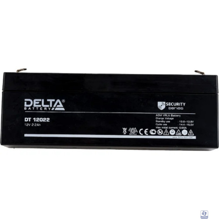 Delta DT 12022 (2.2 А\ч, 12В) свинцово- кислотный аккумулятор  