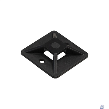 Exegate EX293146RUS Самоклеющаяся площадка для крепления стяжек ExeGate STM3030B-100 (30х30 мм, halogen free, -40°C - +85°C, черная, 100 шт)