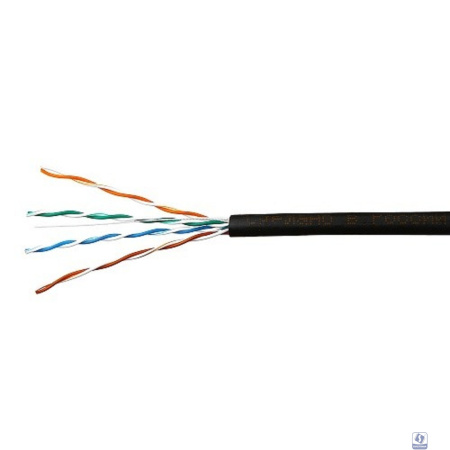 SkyNet Кабель UTP outdoor 4x2x0,51, медный, FLUKE TEST, кат.5e, однож., (100м) box, черный [CSP-UTP-4-CU-OUT/100]