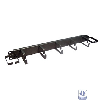 Lanmaster TWT-ORG1U-5V2H Органайзер 19" 1U 5 колец + 2 боковых