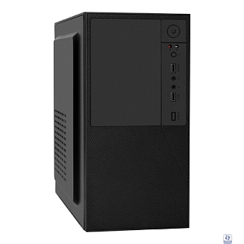 Exegate EX299228RUS Корпус Minitower ExeGate BAA-308-UNS350 (mATX, БП UNS350 с вент. 12см, 2*USB, HD Audio, черный)