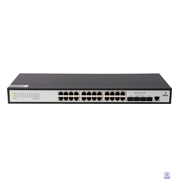 SNR-S5210G-24TX-2AC Управляемый коммутатор уровня 2+, 24 порта 10/100/1000Base-T, 4 порта 1/10G SFP+, Два встроенных БП ~220V AC