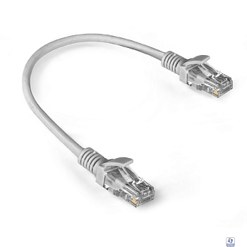 Exegate EX286375RUS Патч-корд LSZH UTP-RJ45-RJ45-5e-0,3M-LSZH-GY, UTP, cat.5e, 0.3м, серый