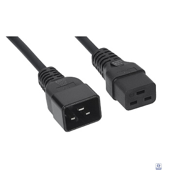CABEUS PC-IEC19-IEC20-5M КАБЕЛЬ ПИТАНИЯ IEC 320 C19 - IEC 320 C20 (3X1.5), 16A, ПРЯМАЯ ВИЛКА, 5М