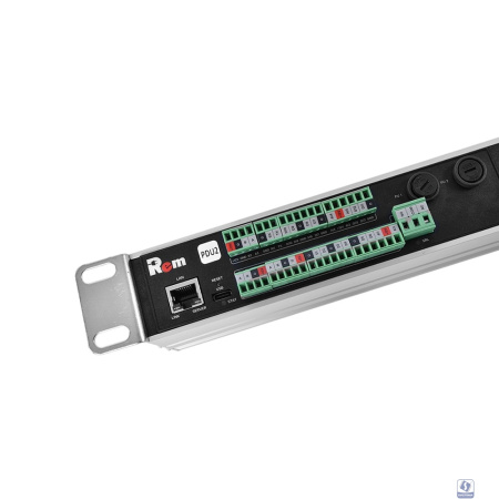 REM Верт блок розеток Rem-2MC,LINUX,мониторинг,управление,1*32А,авт,10x2S,1820мм,колодка R-2MC3-32-10x2S-A-1820-K