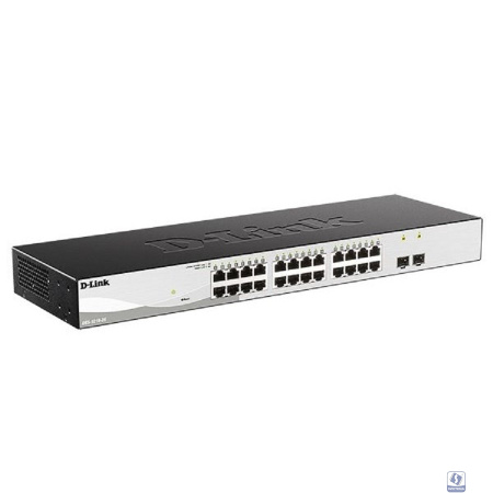 D-Link DGS-1210-26/F3A Управляемый L2 коммутатор с 24 портами 10/100/1000Base-T и 2 портами 1000Base-X SFP