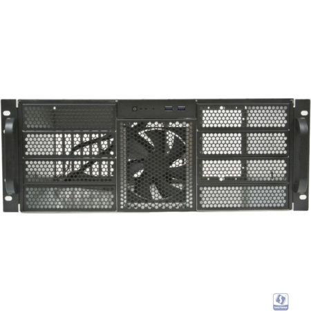 Procase RE411-D8H5-FS-65 Корпус 4U server case,8x5.25+5HDD,черный, без блока питания 2U,глубина 650мм,MB EEATX 13.68"x13",панель вентиляторов 3х120
