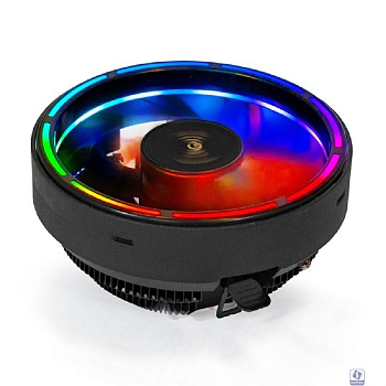 Exegate EX286155RUS Кулер ExeGate Dark Magic EE126A-RGB (Al black coating, LGA775/1150/1151/1155/1156/1200/1700/AM2/AM2+/AM3/AM3+/AM4/FM1/FM2/754/939/940,TDP100W,Fan 120mm,1800RPM,Hydro bearing,4pin,