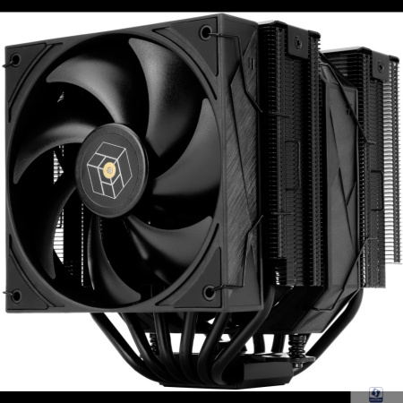 Thermalright Кулер Royal Pretor 130 Black LGA115X/1200/1700/1851/2011/2066 (1x120mm + 1x130mm PWM Fan, медное основание, 6 тепл. трубок 6мм) / TRRP130B