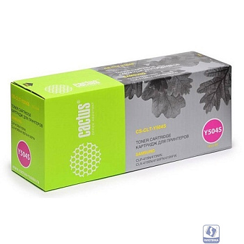 Картридж лазерный Cactus CS-CLT-Y504S желтый (1800стр.) для Samsung CLP-415N/CLX-4195FW/4195FN