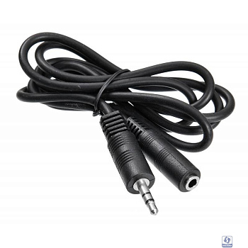 Кабель-удлинитель аудио Buro BAAC003-1 Jack 3.5 (m)/Jack 3.5 (f) 1м. черный  (817191)