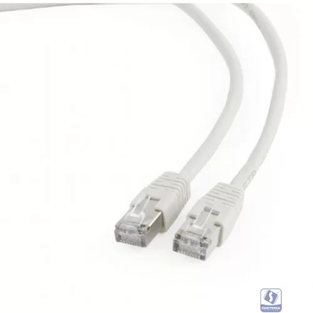 Патч-корд PP22-0.5M 1000G FTP 4 пары cat5E CCA molded 0.5м серый RJ-45 (m)-RJ-45 (m)