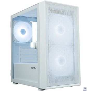 Корпус XASTRA  A305M 3ARGB White mATX/Mesh/ tempered glass / 2x140mm + 1x120mm ARGB PWM FC fans/ Door/  A305M-2FC14A-1FC12A-D-WH