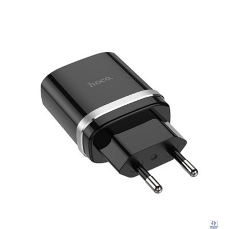 HOCO HC-16255 C12Q/ Сетевое ЗУ/ QC 3.0/ 1 USB/ Выход: 5V_9V_12V, 18W/ Black