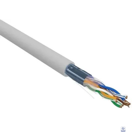 Rexant (02-0025-R) Кабель витая пара F/UTP, CAT 5e, PVC, 4x2x0,52 мм, 24AWG, INDOOR, SOLID, серый, 305м, РФ