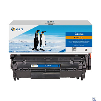 Картридж лазерный G&G GG-Q2612A черный (2000стр.) для HP LJ 1010/1012/1015/1018/1020/1020Plus/1022/3015/3020