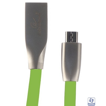 Cablexpert Кабель USB 2.0 CC-G-mUSB01Gn-1M AM/microB, серия Gold, длина 1м, зеленый, блистер