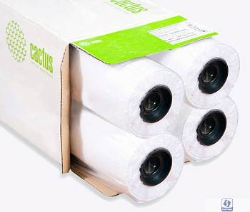 Бумага Cactus CS-LFP90-1067457-4 42"(A0+) 1067мм-45.7м/90г/м2/белый CIE171% для струйной печати втулка:50.8мм (2") (упак.:4рул)