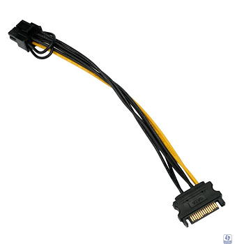Cablexpert Кабель питания SATA PCIe 8pin / Sata 15pin, медь, 20см, пакет (CC-PCIE-SATA-20CM)