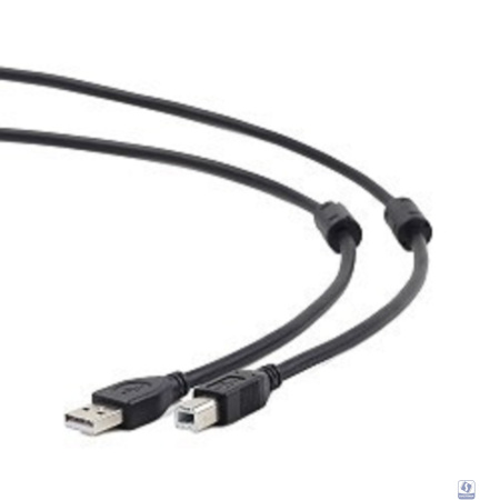 Cablexpert  CCF2-USB2-AMBM-15 USB 2.0 Pro Кабель  , AM/BM, 4.5м, экран,2феррит.кольца, черный, пакет