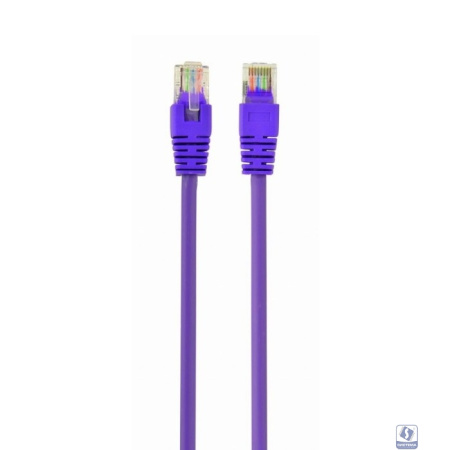 Патч-корд UTP Cablexpert PP12-0.5M/V кат.5e, 0.5м, литой, многожильный (фиолетовый)