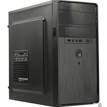 Exegate EX286425RUS Корпус Minitower ExeGate BA-309-400W-8 (mATX, БП AA400 с вент. 8см, 2*USB, HD аудио, черный)