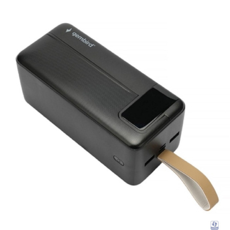 Gembird Портативный аккумулятор, 50000мАч, QC/PD, дисплей, черный (GPB-50Q)