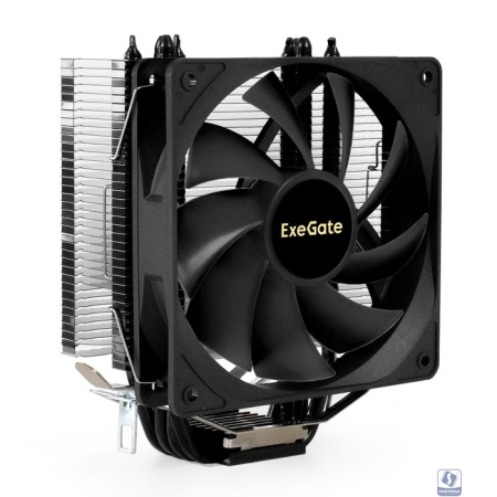 Exegate EX295004RUS Кулер ExeGate Dark Magic EE400XL-PWM (Al+Cu, черное покрытие, 4 тепл.трубки, LGA775/1150/1151/1155/1156/1200/1700/AM2/AM2+/AM3/AM3+/AM4/AM5/FM1/FM2/754/939/940, TDP 140W, Fan 120mm