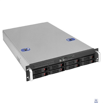 Exegate EX292255RUS Серверный корпус ExeGate Pro 2U660-HS08 <RM 19", высота 2U, глубина 660, без БП, 8xHotSwap, USB>