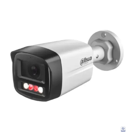 DAHUA DH-IPC-HFW1439TL1P-A-IL-0360B Уличная цилиндрическая IP-видеокамера SmartDualLight 4Мп, 1/2.9” CMOS, объектив 3.6мм, обнаружение людей, микрофон, ИК 30м, LED 20м, IP67, металл/пластик