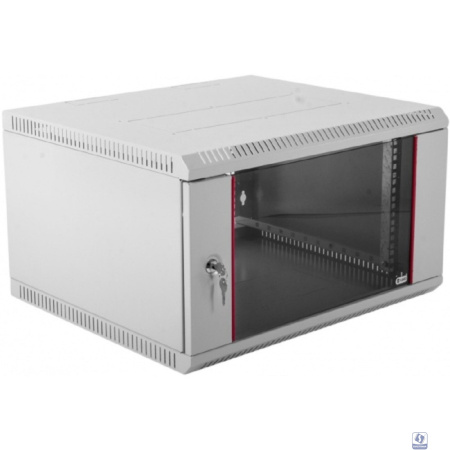 ЦМО Шкаф телекоммуникационный настенный разборный 6U (600х650) дверь стекло (ШРН-Э-6.650) (1 коробка)