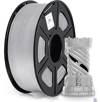 Пластик для принтера 3D Cactus CS-3D-ABS-1KG-SILVER ABS d1.75мм 1кг L386м 1цв.