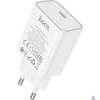 HOCO Зарядное устройство Hoco 20Вт, QC3.0/PD, Type-C, C143A, белый, блистер