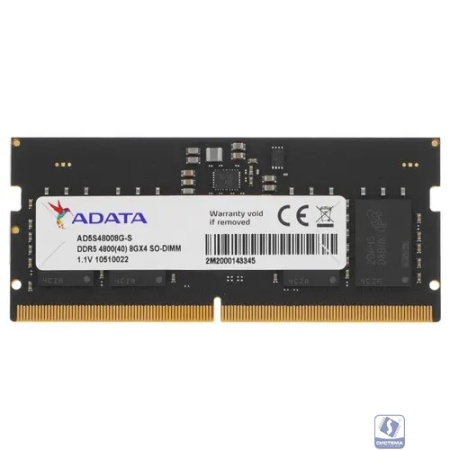 A-data DDR5 SODIMM 8GB DDR5-4800 AD5S48008G-S, CL40, 1.1V 