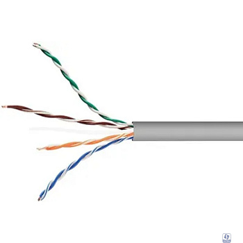 SkyNet Кабель UTP indoor 4x2x0,48, медный, FLUKE TEST, кат.5e, однож., (305м) box, серый [CSS-UTP-4-CU](АК5010144/1693207)