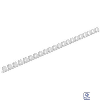 Пластиковые пружины 12 мм белые/черные 50+50 шт./ Пружины пластиковые 12 мм белые/черные (66-90 лист) 50+50 шт, ГЕЛЕОС [BCA4-12WB]