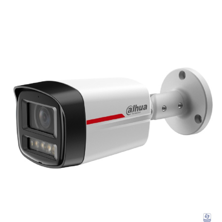 DAHUA DH-IPC-HFW2449TLP-S-LED-0600B-PRO Уличная цилиндрическая IP-видеокамера WizColor 4Мп, 1/1.8” CMOS, объектив 6мм, видеоаналитика, микрофон, LED 50м, IP67, металл