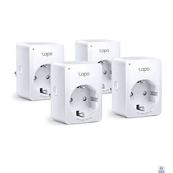 TP-Link Tapo P100(4-pack) Умная мини Wi-Fi розетка, 4 шт. 