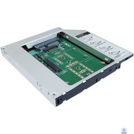 AgeStar SMNF2S Сменный бокс для HDD/SSD  SATA металл серебристый 2.5"