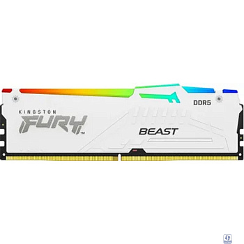 Kingston DDR5 DIMM 32GB 5600MHz KF556C36BWEA-32 Fury Beast White Expo RGB RTL Gaming PC5-44800 CL36 288-pin 1.25В kit single rank с радиатором Ret