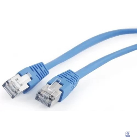 Cablexpert PP22-2M/B Патч-корд PP22-2M/B 1000G FTP 4 пары cat5E CCA molded 2м синий RJ-45 (m)-RJ-45 (m)