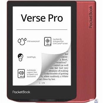 Электронная книга PocketBook 634 Verse Pro Passion Red