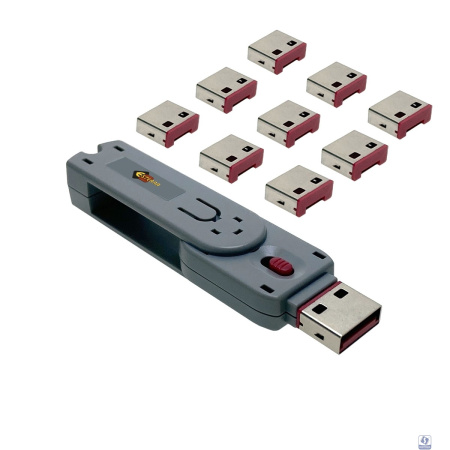 Espada USB блокиратор портов (в комплекте 10 заглушек) ELock10, Esterra  (46006)