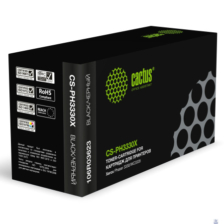 Картридж лазерный Cactus 106R03623 CS-PH3330X черный (15000стр.) для Xerox Phaser 3330/WC3335