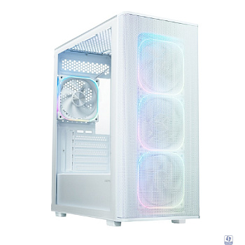 XASTRA Корпус  A300M 4ARGB-C6 WH White mATX/Mesh/ Srewless full-size TG / 4x120mm FG120 ARGB PWM fans/Argb+PWM HUB 6ports/ A300M-4FG12A-C6-WH