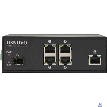 SW-40501/IC Промышленный PoE коммутатор Fast Ethernet на 6 портов.
