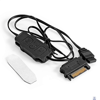 Exegate EX298721RUS Контроллер ExeGate SATA.ARGB3pin для вентиляторов с подсветкой ARGB 5V 3pin (SATA, ARGB 5V 3pin)