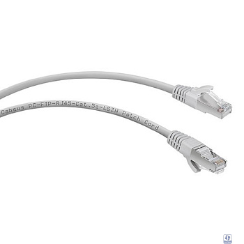 Cabeus PC-FTP-RJ45-Cat.5e-5m-LSZH Патч-корд FTP, категория 5е, 5 м, LSZH, экранированный, серый